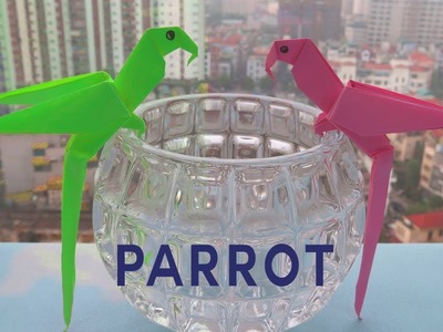 How to Make a Paper Parrot, Origami Parrot from Paper
