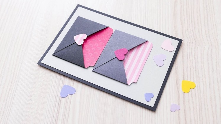 How to make : Cute Valentine with Pockets | Walentynka z Kieszonkami - Mishellka #335 DIY