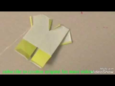 How to make origami kids dress