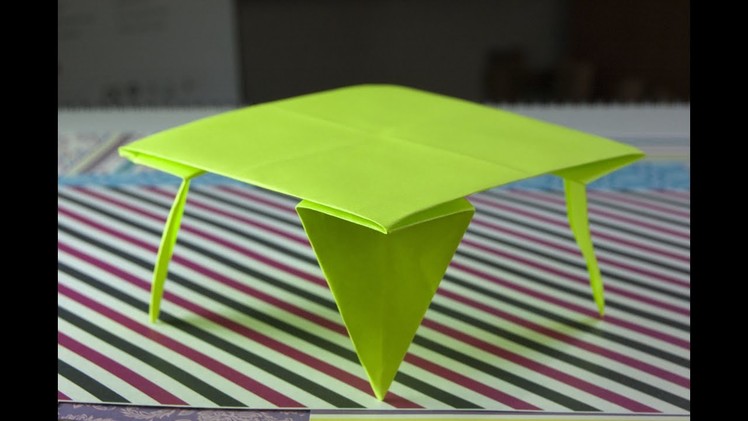 How to make origami  table