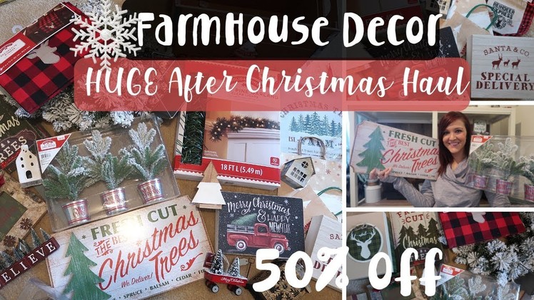 Huge After Christmas Haul | Farmhouse Christmas Decor | Walmart, Meijer,  Kohls and Target Haul