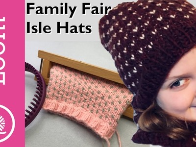 Loom Along Class | Fair Isle Hats (5 sizes - Toddler, Child, Sm, Med, Lg)