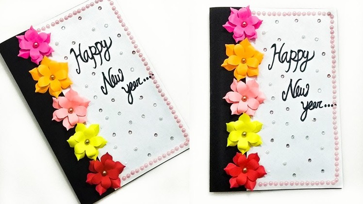 New Year Greeting Card.How to make New Year Card. New Year pop up card (handmade)