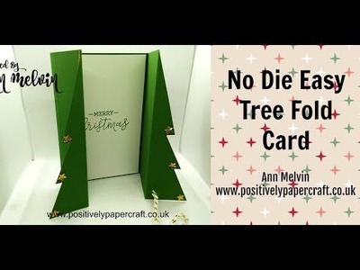 No Die Easy Tree Fold Card