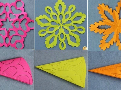Origami Flower Making | How to make Paper Flowers for Wall Decoration Easy & Simple DIY Instructions