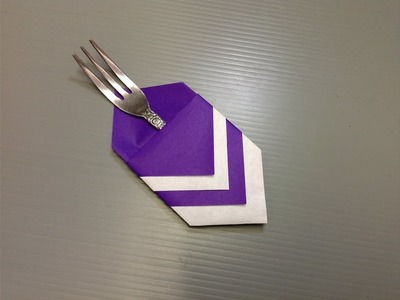 Origami Paper Utensil Holder - Use Paper or Napkins!