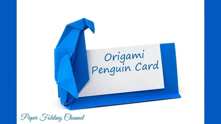 Origami Penguin Card