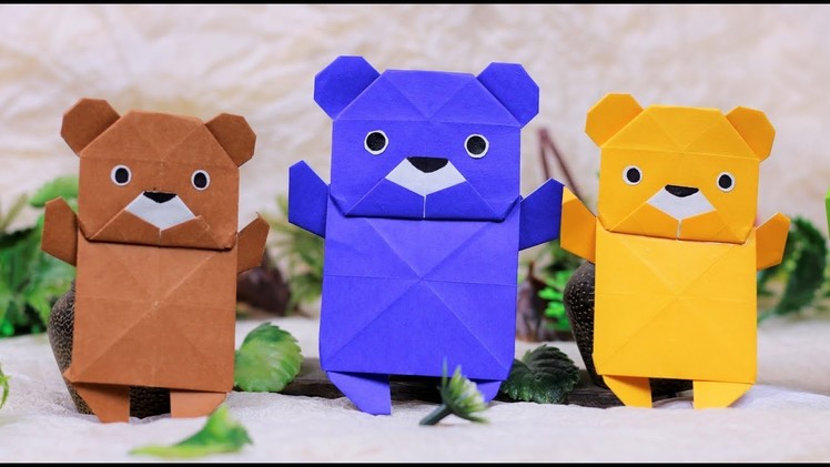 Paper Folding Art (Origami):How to Make  Teddy Bear