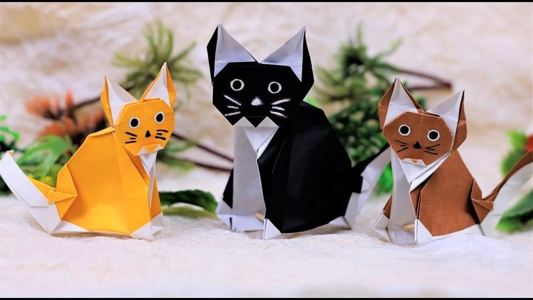 Paper Folding Art (Origami): How to Make  Home Cats