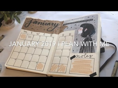 Plan with me | January 2019 | Bullet Journal Setup