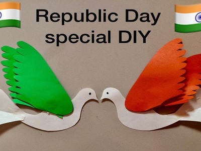 Republic Day decoration ideas for school bulletin board.paper pegion.notice board DIY.origami bird