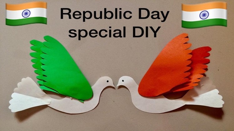 Republic Day decoration ideas for school bulletin board.paper pegion.notice board DIY.origami bird