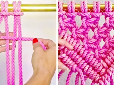 14 MACRAME AND KNOTTING TECHNIQUES TO CREATE YOUR WALL HANGING
