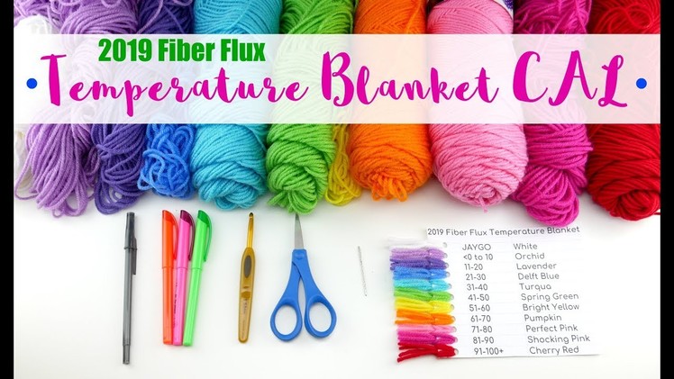 2019 Temperature Blanket CAL Part 1-Supplies, Getting Organized, Motif Layout