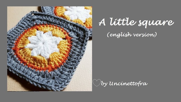 A little crochet square -english version-