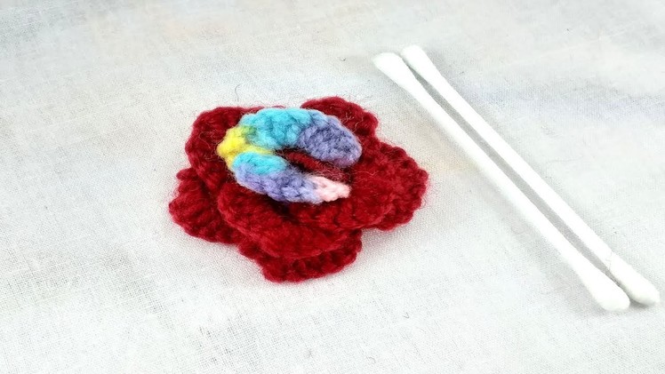 Amazing Trick  Easy Rose Flower Embroidery Design | Sewing Hack | nakshi katha .