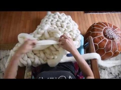 Arm Knit blanket tutorial