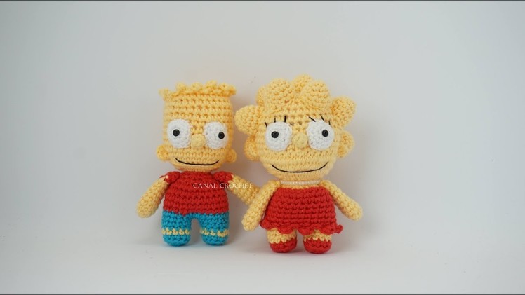 Bart y Lisa Simpson amigurumi tutorial