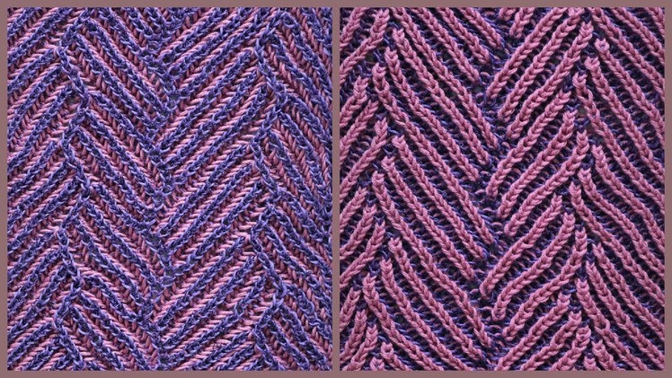 Brioche knitting *Pathways scarf* knitting patterns