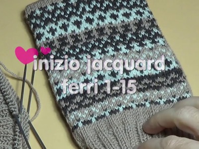 Calzini jacquard (fair isle socks) ---ferri 1-15--