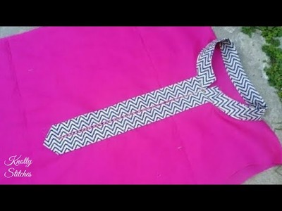 Collar Neck Design Cutting and Stitching. Chinese Collar