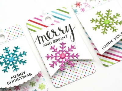 Creating Quick & Easy Holiday Tags with the Fold-up Tags Die-namics