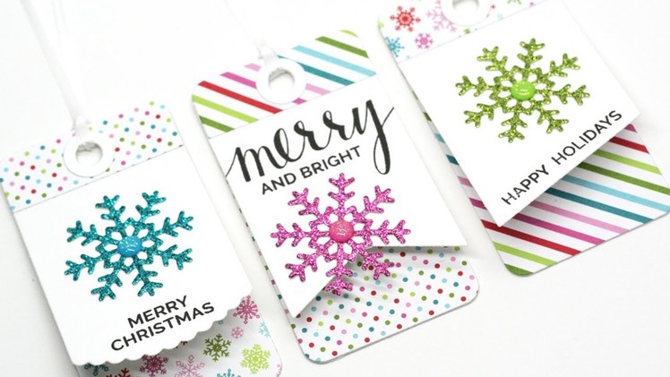Creating Quick & Easy Holiday Tags with the Fold-up Tags Die-namics