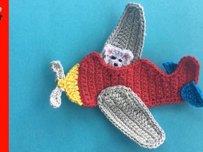 Crochet Airplane Tutorial - Crochet Applique Tutorial