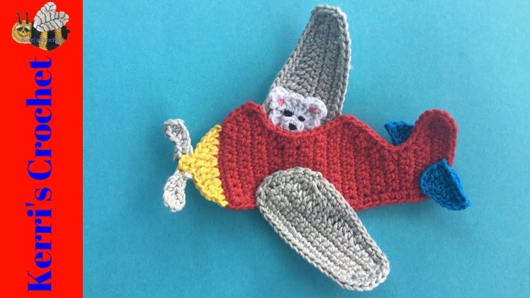 Crochet Airplane Tutorial - Crochet Applique Tutorial