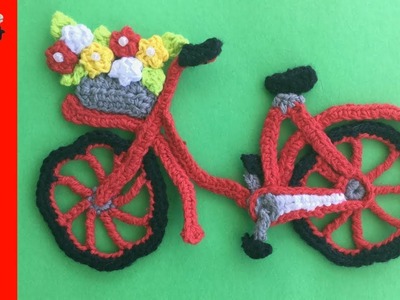 Crochet Bicycle Applique Tutorial