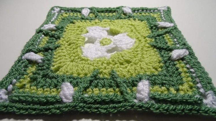 Crochet Blanket - The Secret Garden - Part 1 - Snowdrops