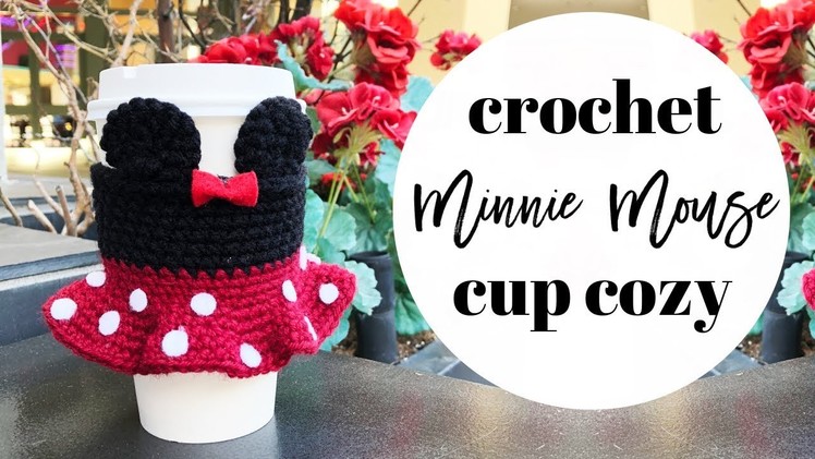Crochet Minnie Mouse Cup Cozy