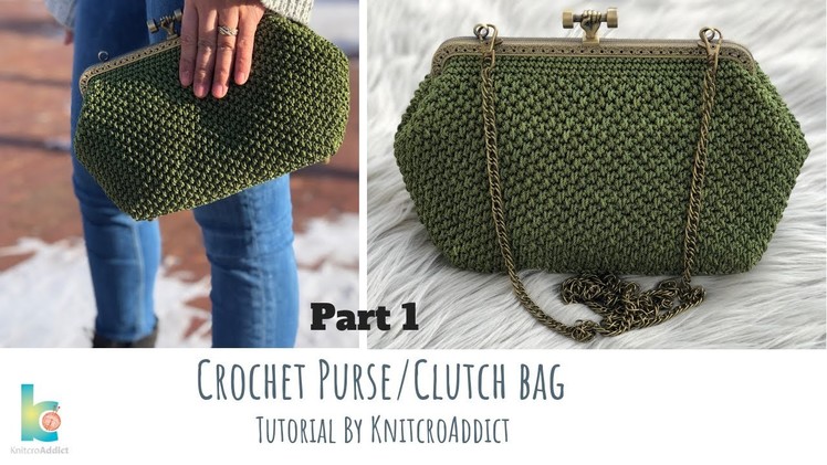 Crochet Purse. Clutch bag ( Part 1 )