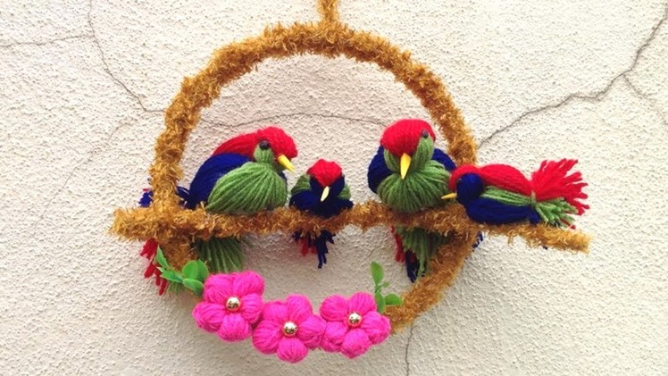 DIY Bird wall decor.best reuse idea. lovebird making.Best out of waste