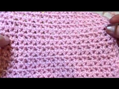 Easy crochet blanket for beginners using V stitch