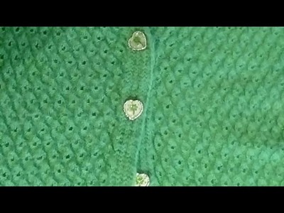 Green Sweater Design for baby. ladies
