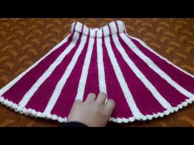 Hand Knitted Baby Skirt