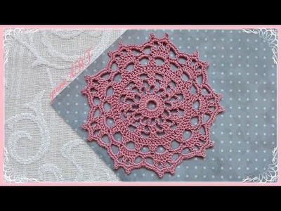 How to Crochet easy DOILY step by step