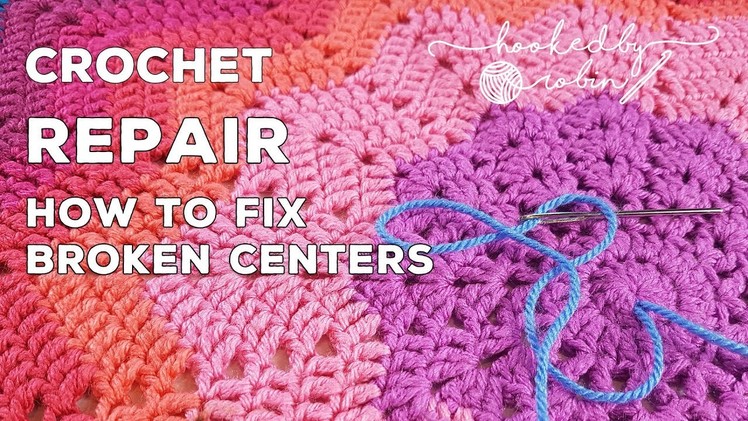 How to fix broken crochet centers - easy repair tutorial