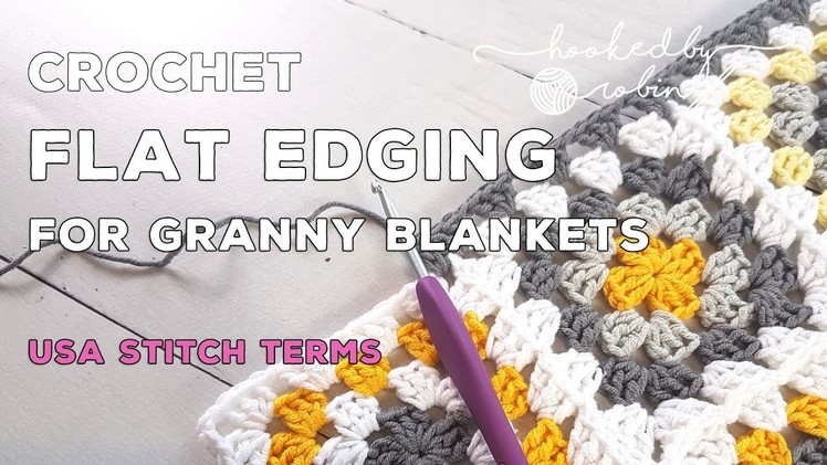 How to keep your crochet border flat with no ruffling - easy crochet tip for beginners