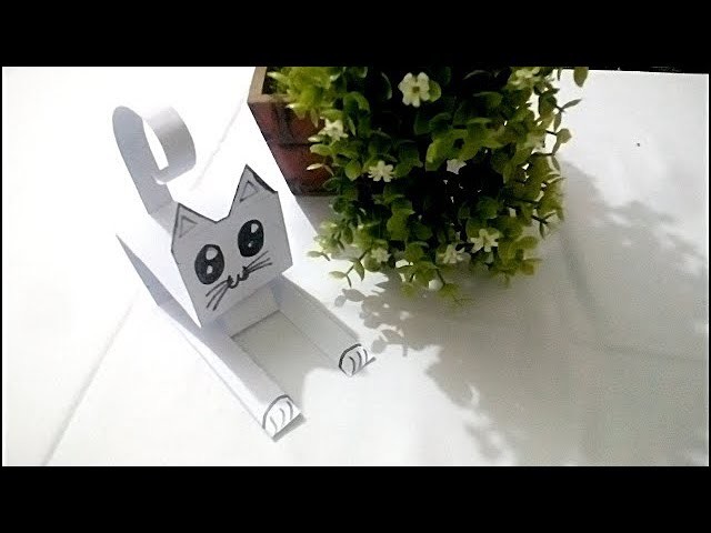 How to make a paper cat - easy way