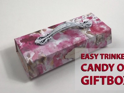 How To Make An Easy Trinket, Candy Or Gift Box - Paper Crafting -Tutorial