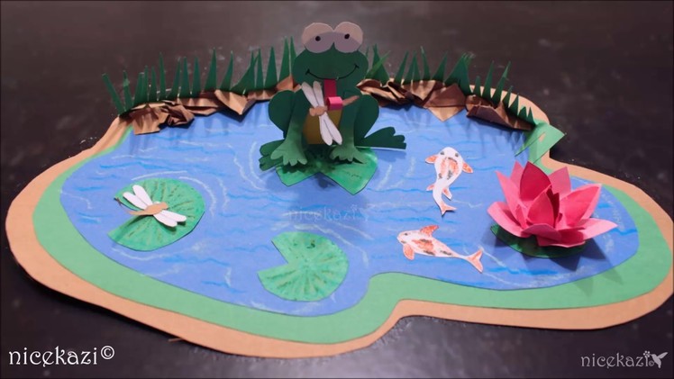 How to make Kids Crafts_Paper Pond