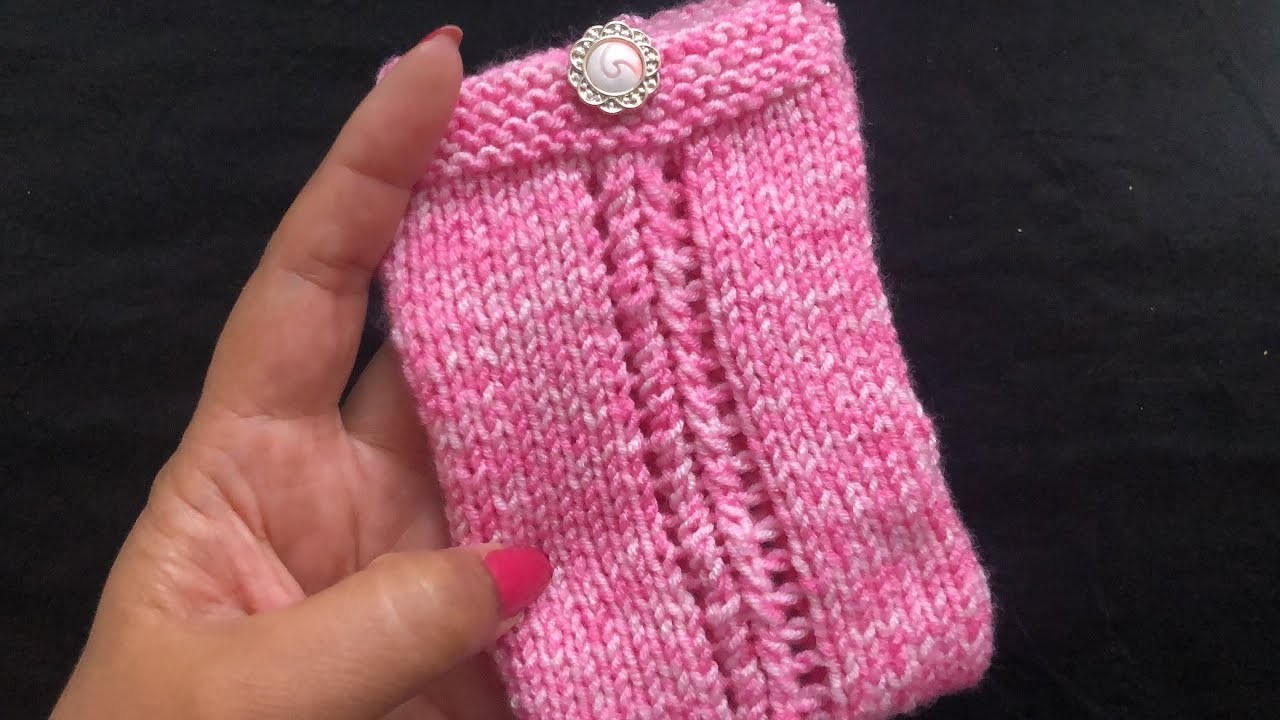 Knitting Mobile Cover using leftover or waste wool || Hindi Video for Making of Smartphone Cover