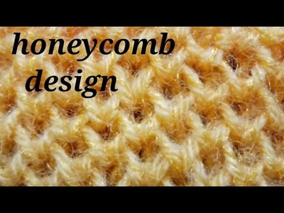 Knitting pattern beautiful honeycomb design.sunitkalacraft