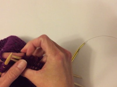 Left-handed Triple Needle Bind Off