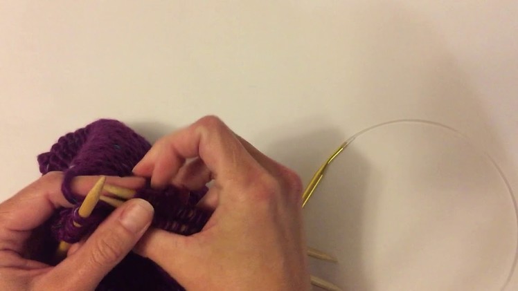 Left-handed Triple Needle Bind Off