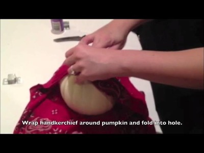 Make a handkerchief pumpkin in 5 minutes