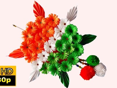 Republic day home decor | indian flag wall hanging | republic day project work | republic day