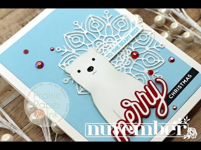 SSS Picture Book Polar Bear | AmyR 2018 Christmas Card Series #6